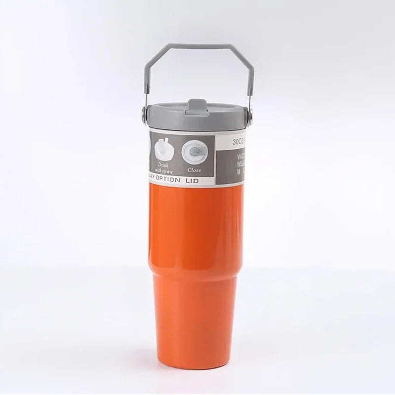 Travel Stainless Steel 30oz Tumbler w/ Handle