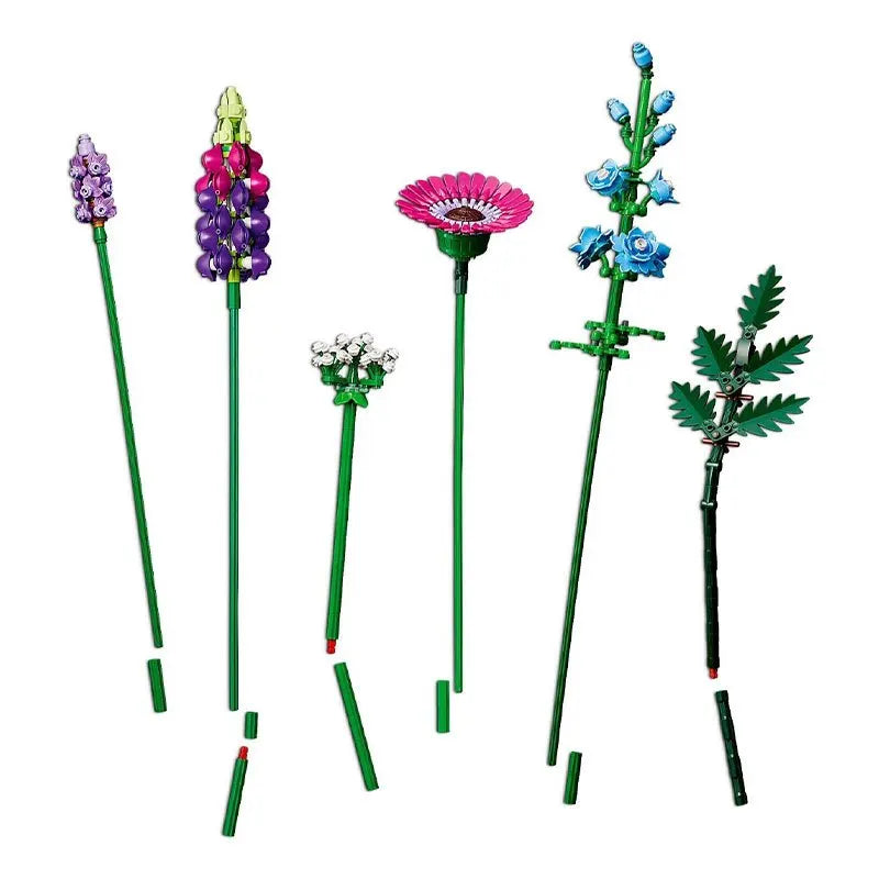 939pcs Wildflower Bouquet Building Block Toy