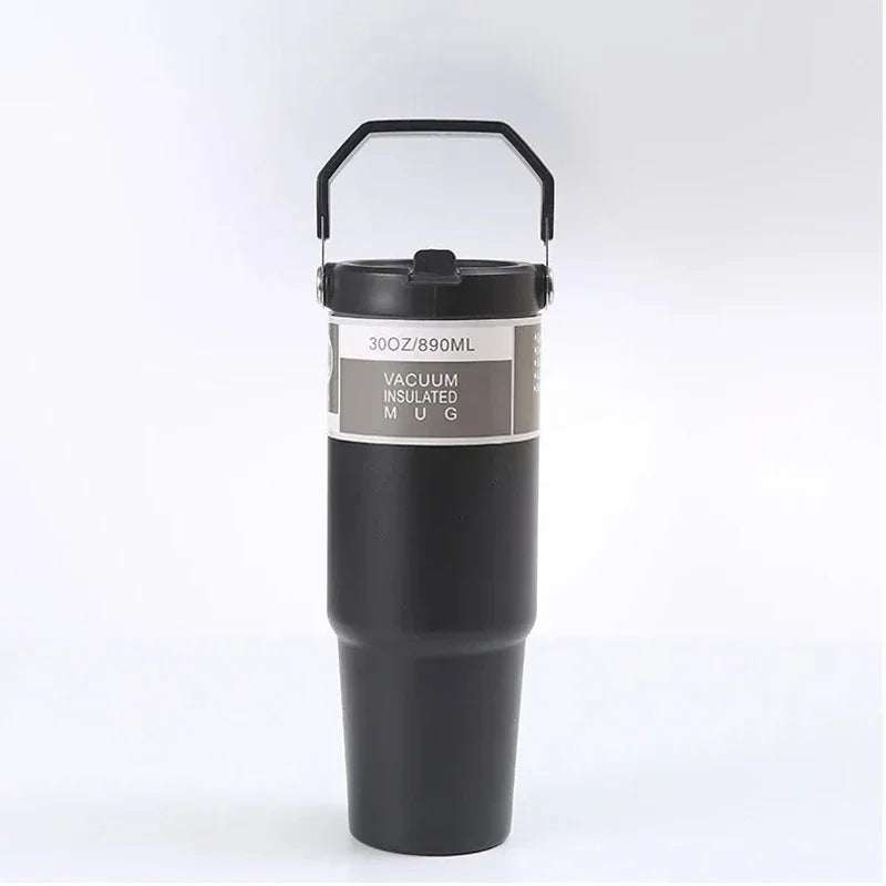 Travel Stainless Steel 30oz Tumbler w/ Handle
