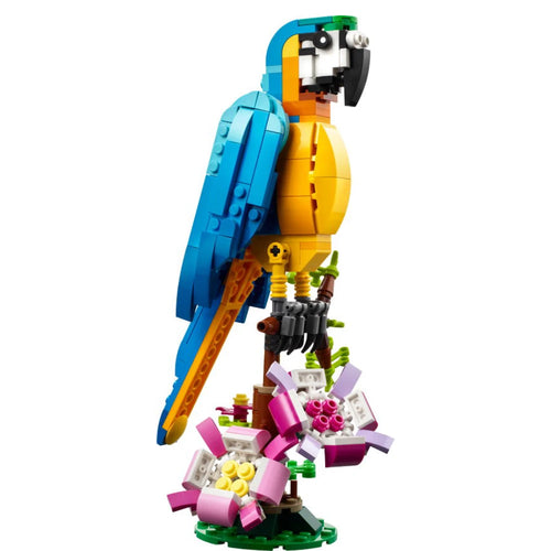 3 in 1 Parrot Building Toy Set, Transforms to 3 Different Animal Figures - from Colorful Parrot, to Swimming Fish, to Cute Frog!