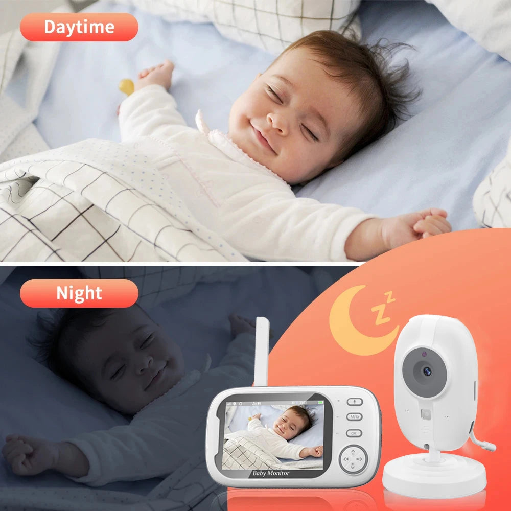 Cdycam 3.5 inch Wireless Video Baby Monitor w/ Night Vision, Temperature Monitoring & 2 Way Audio
