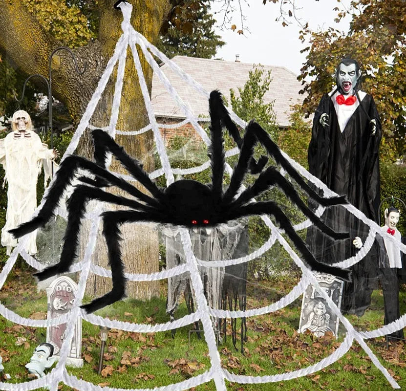 Halloween Plush Spider Halloween Decoration Outdoor Prop