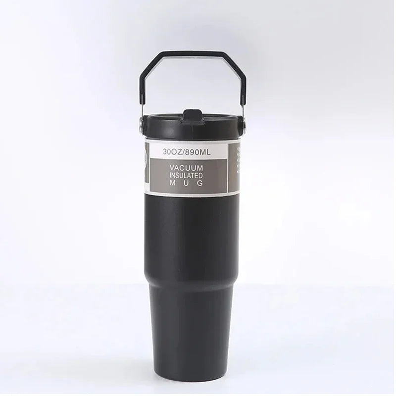 Travel Stainless Steel 30oz Tumbler w/ Handle