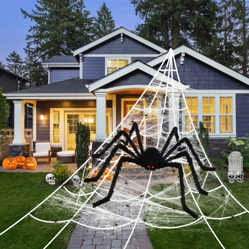Halloween Plush Spider Halloween Decoration Outdoor Prop