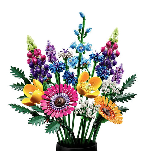 939pcs Wildflower Bouquet Building Block Toy