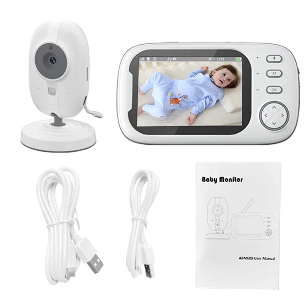 Cdycam 3.5 inch Wireless Video Baby Monitor w/ Night Vision, Temperature Monitoring & 2 Way Audio