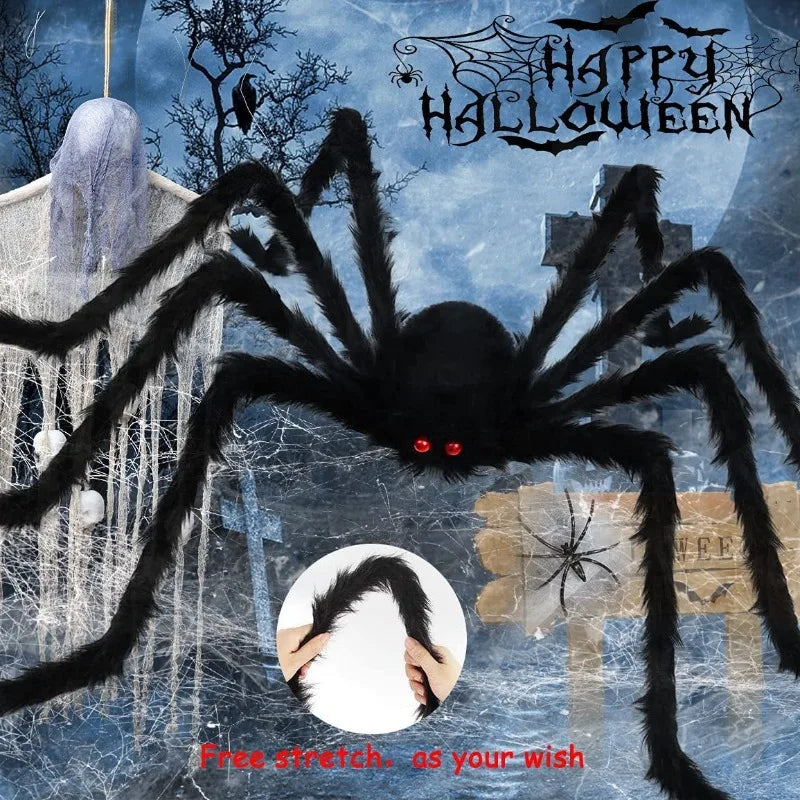 Halloween Plush Spider Halloween Decoration Outdoor Prop